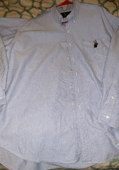 Men's Ralph Lauren Polo Bear Button Down - Picture 1 of 4